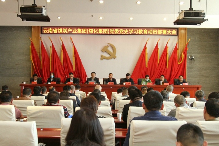 云南省煤炭工业集团（云南云鼎国际4118welcome集团）党委召开党史学习教育发动安排大会