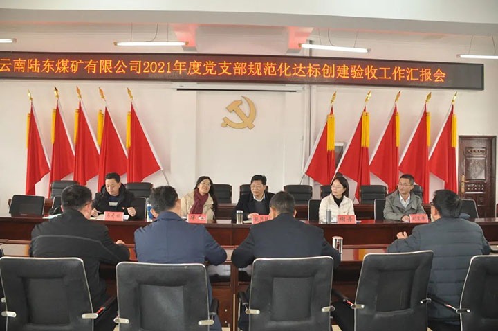 云煤（云鼎国际4118welcome）集团党委组织开展2021年度党支部规范化建设达标建设审核验收事情