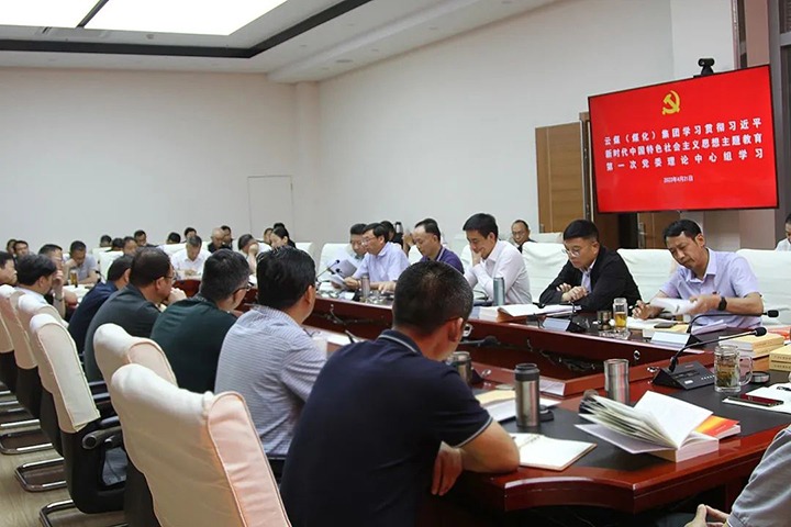 云煤（云鼎国际4118welcome）集团党委理论学习中心组开展学习贯彻习近平新时代中国特色社会主义头脑主题教育第一次集中学习