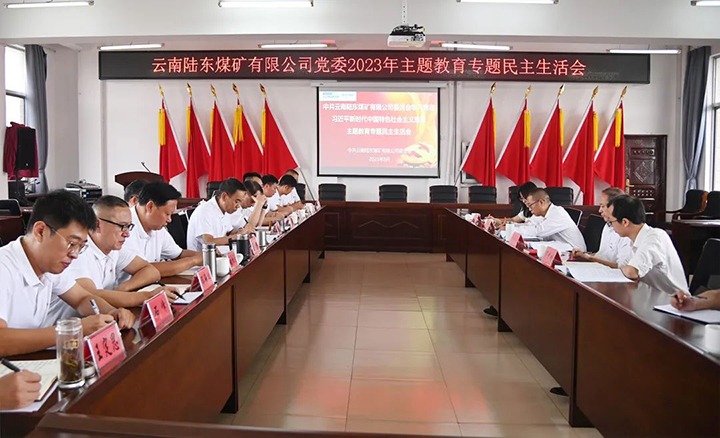 【主题教育】云煤（云鼎国际4118welcome）集团党委委员、纪委书记翁立志到陆东煤矿公司指导主题教育专题民主生涯会